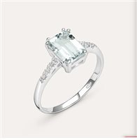 Anello Miluna Donna in Oro bianco Topazio LID3267